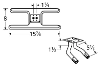 Great Outdoors 1000 Stainless Burner Kit - 10502-75062