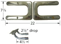 Fiesta Stainless H Twin Burner Kit - 19202-79202