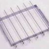 Shish-ke-bab Set 6 Chrome Plated 14-in Skewers With Convenient Folding Rack