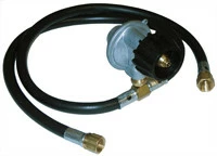 LP Regulator With Two Hoses For Side Burner Applications - 80034