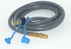12 Ft Natural Gas 3/8 Hose W Quick Disconnect - ASCPL-1