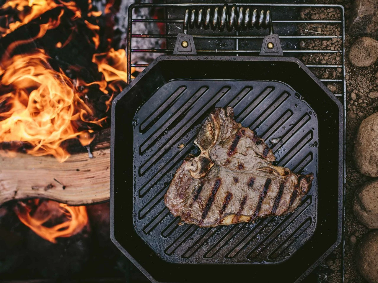 Finex 12" Cast Iron Grill Pan 2 Finex 12" Cast Iron Grill Pan - Image 2