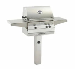 Fire Magic Aurora A430S Grill On In-Ground Post W Rotisserie