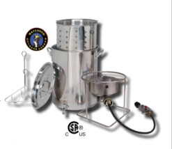 Turkey Fryer Kit | Stainless Steel Pot W Spigot (Drain Valve)