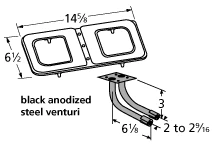 Broil King Grill Repair Burner Venturi Kit - 14102-78202