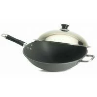 Firemagic 15" Hard Anodized Wok W Stainless Steel Cover - 3572